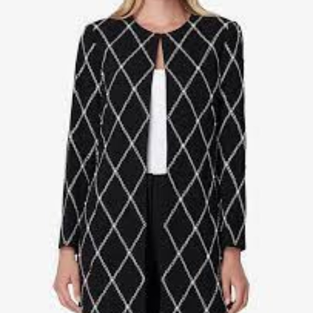 Tahari ASL Embroidered & Embellished Topper Jacket (NWT)